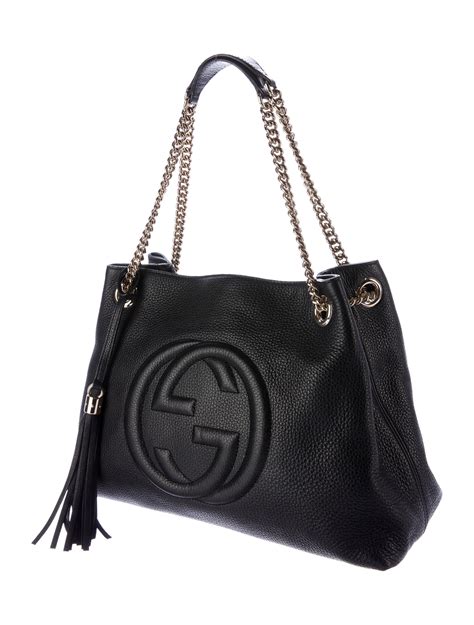 gucci interlocking g chain shoulder bag|gucci soho shoulder bag medium.